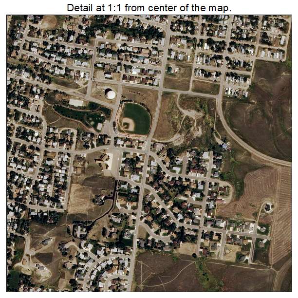Havre, Montana aerial imagery detail