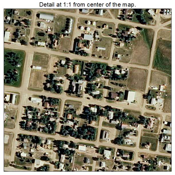 Hingham, Montana aerial imagery detail