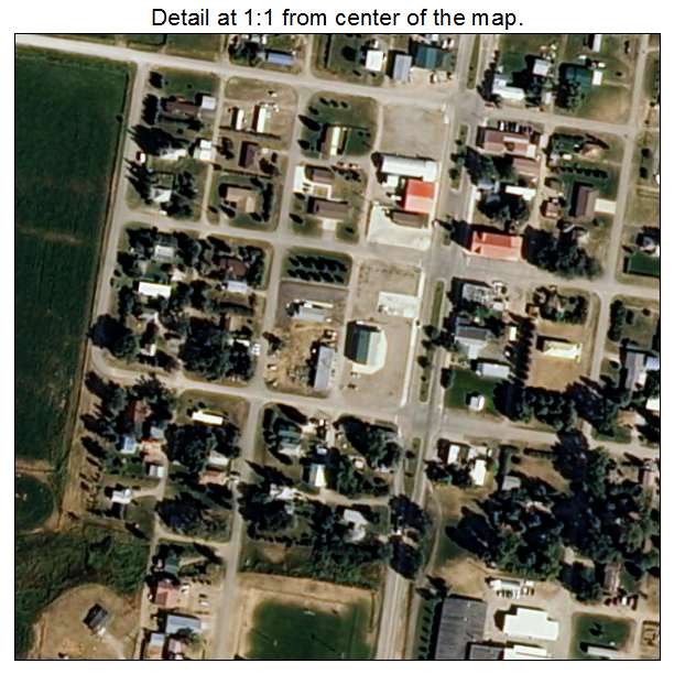 Hobson, Montana aerial imagery detail