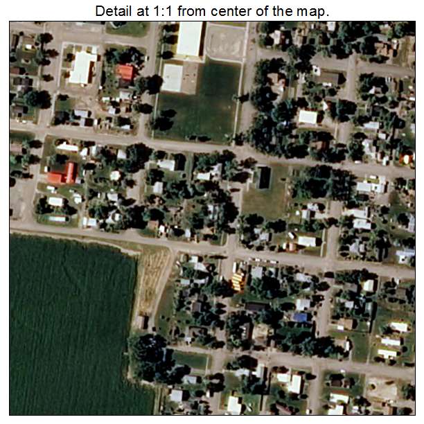 Hysham, Montana aerial imagery detail