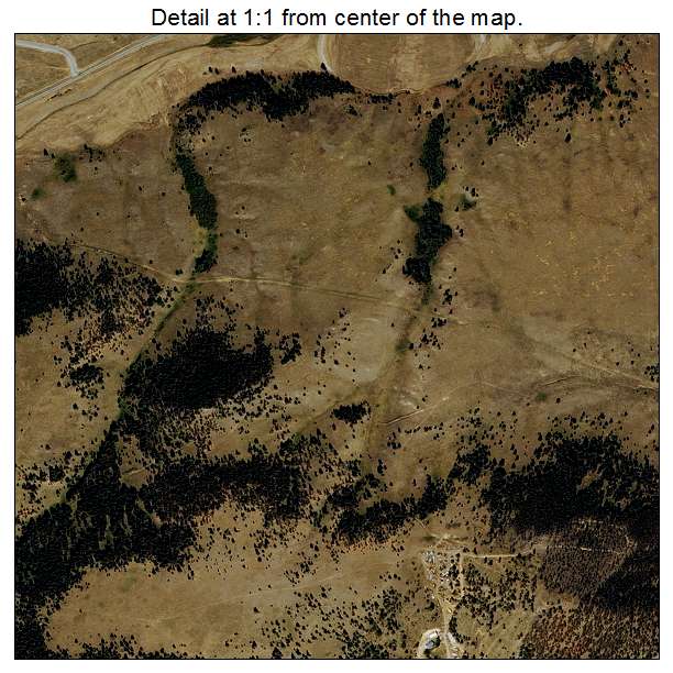 Jefferson City, Montana aerial imagery detail