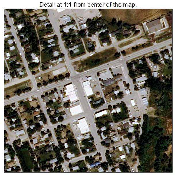 Joliet, Montana aerial imagery detail