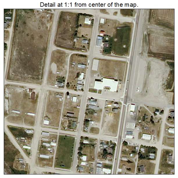 Judith Gap, Montana aerial imagery detail