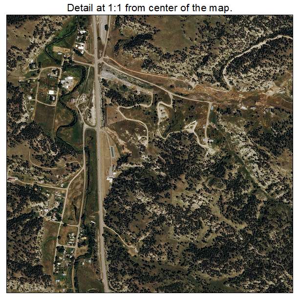 Klein, Montana aerial imagery detail