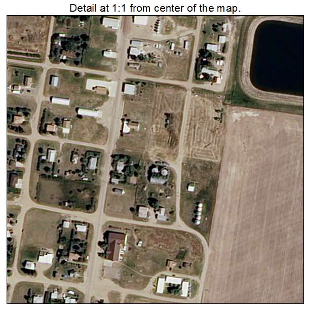 Kremlin, Montana aerial imagery detail