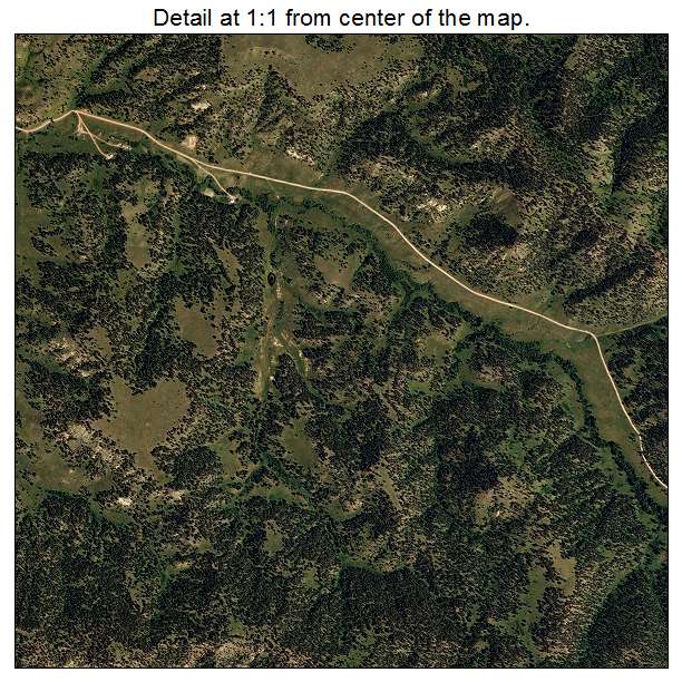 Lame Deer, Montana aerial imagery detail