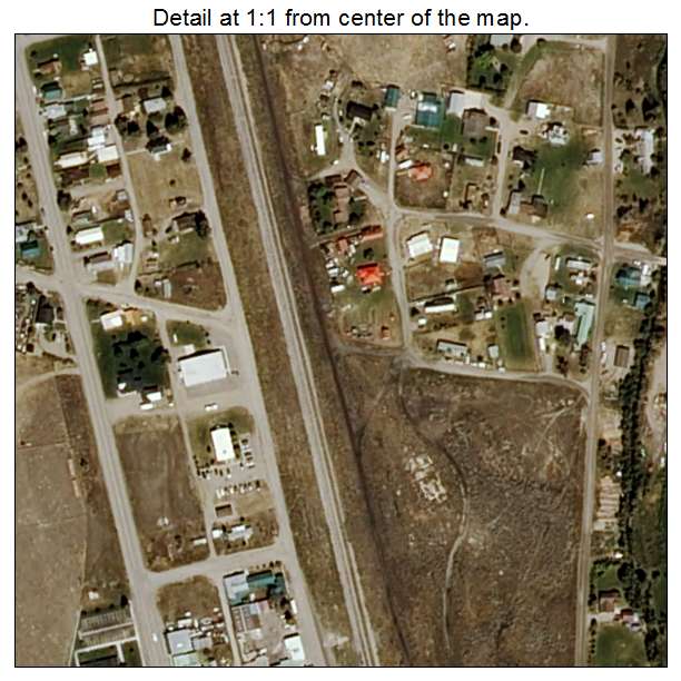 Lima, Montana aerial imagery detail