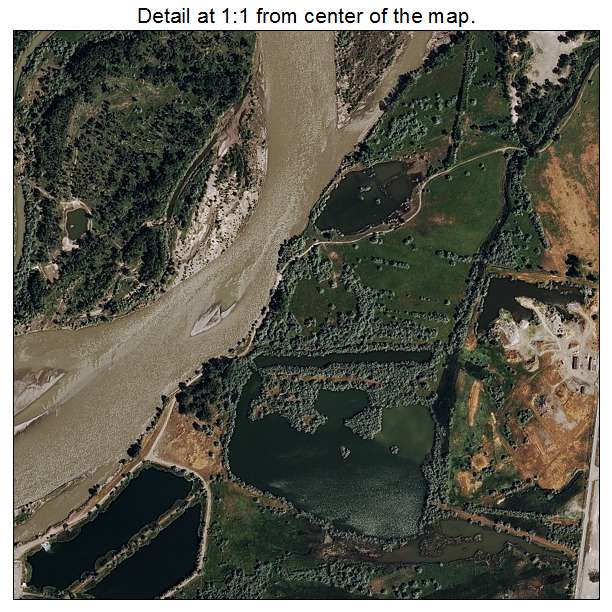Lockwood, Montana aerial imagery detail