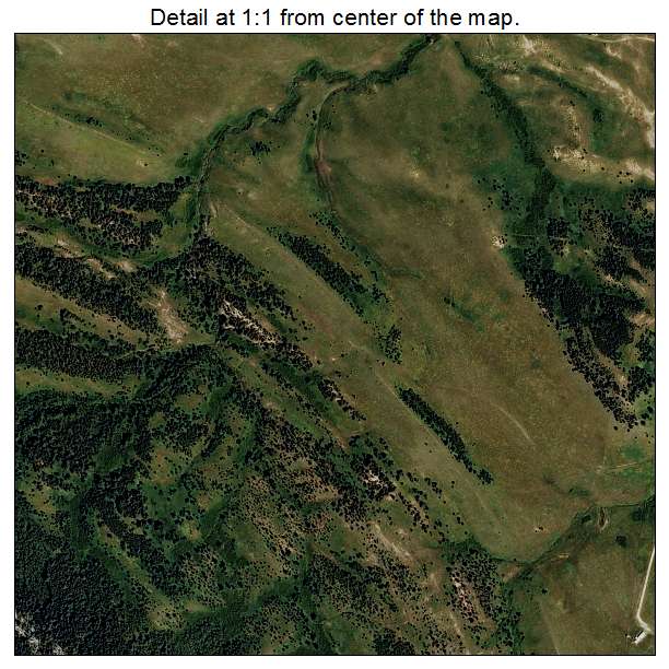 Lodge Pole, Montana aerial imagery detail
