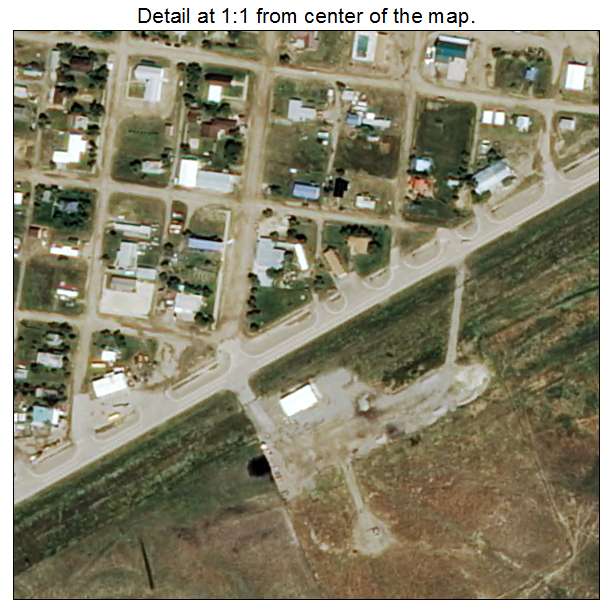 Melstone, Montana aerial imagery detail