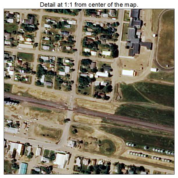 Nashua, Montana aerial imagery detail