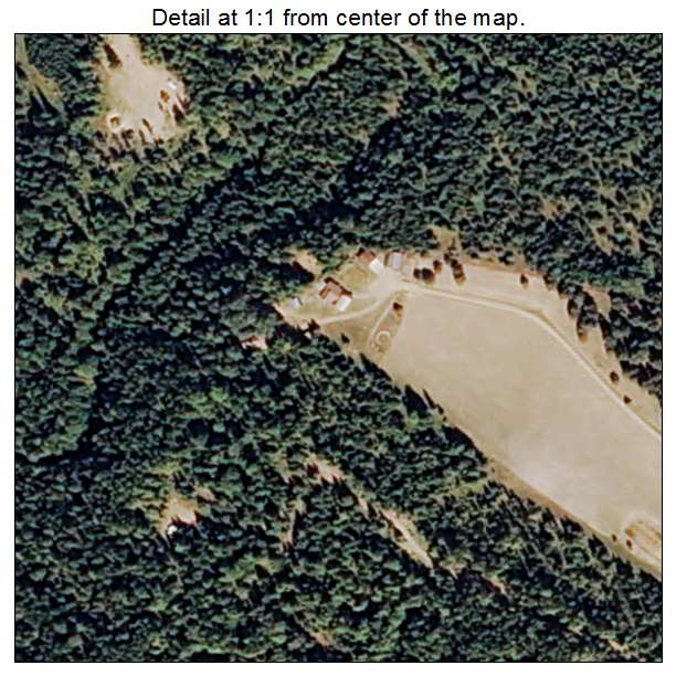 Noxon, Montana aerial imagery detail