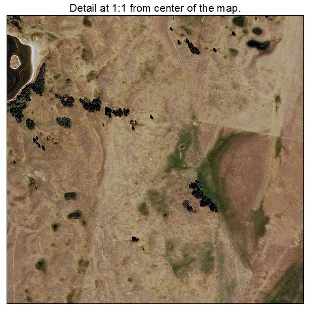 Ovando, Montana aerial imagery detail