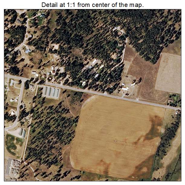 Pablo, Montana aerial imagery detail