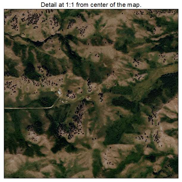 Parker School, Montana aerial imagery detail