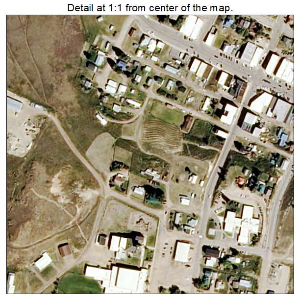 Philipsburg, Montana aerial imagery detail