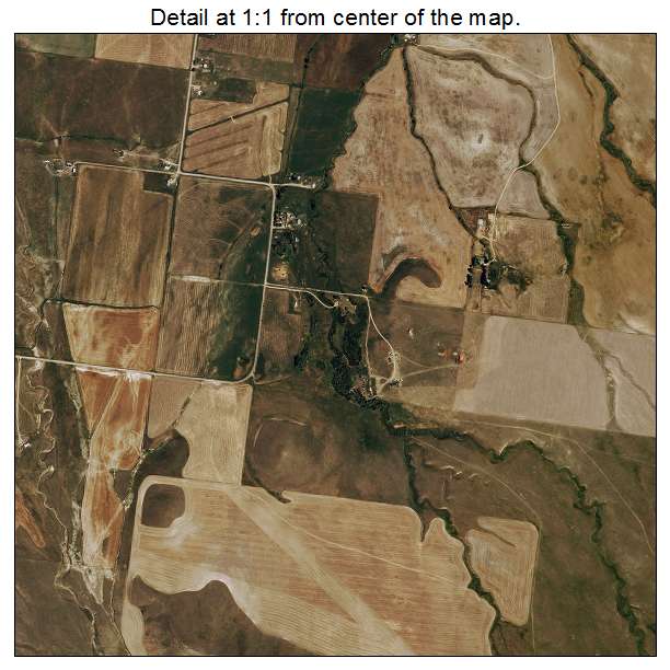 Pryor, Montana aerial imagery detail