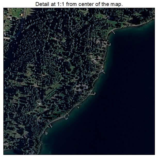 Rollins, Montana aerial imagery detail