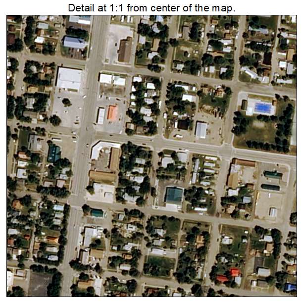 Roundup, Montana aerial imagery detail