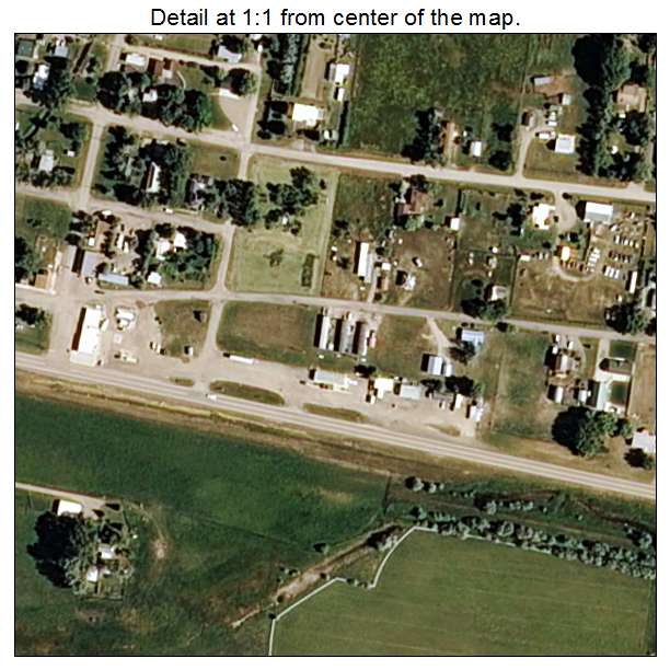 Ryegate, Montana aerial imagery detail