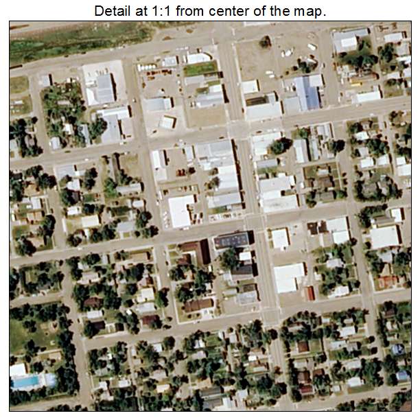 Scobey, Montana aerial imagery detail