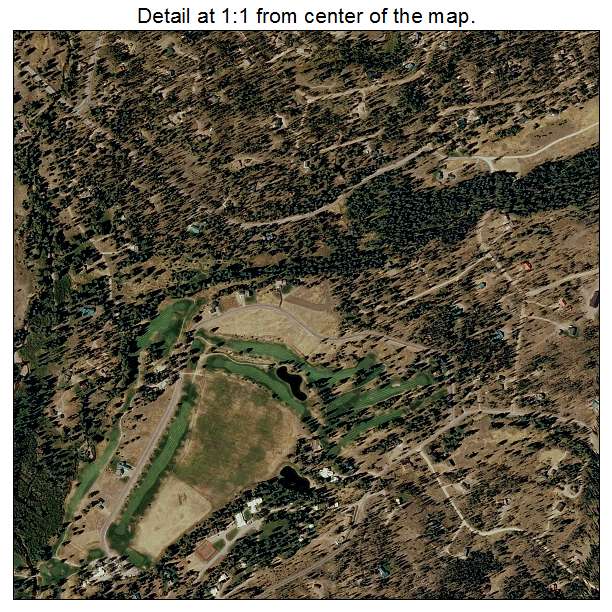 Seeley Lake, Montana aerial imagery detail