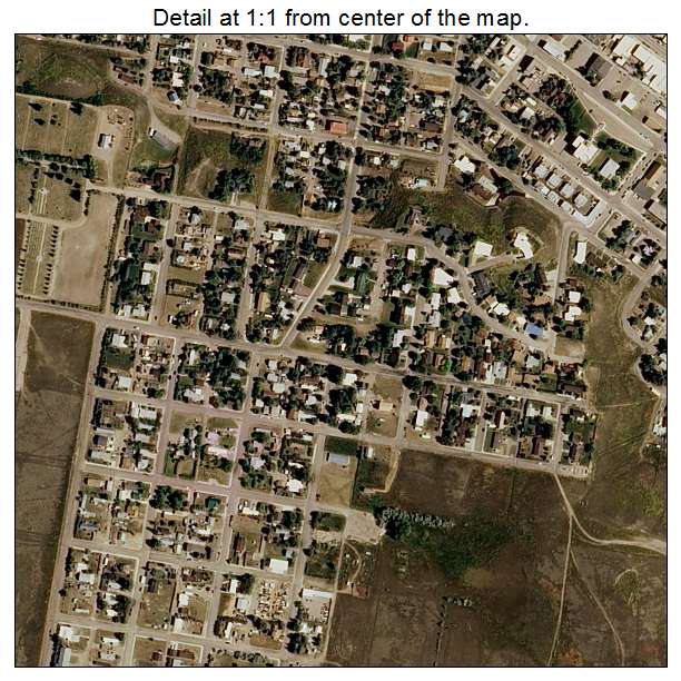 Shelby, Montana aerial imagery detail