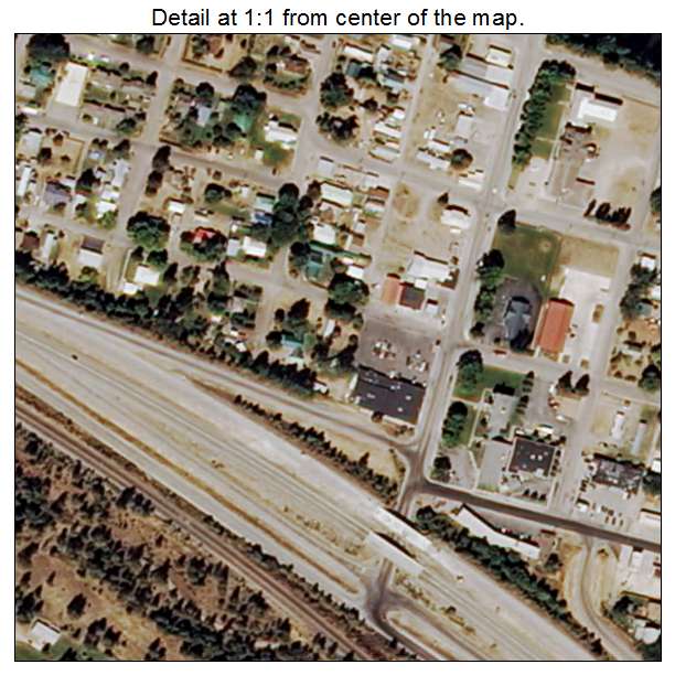 Superior, Montana aerial imagery detail