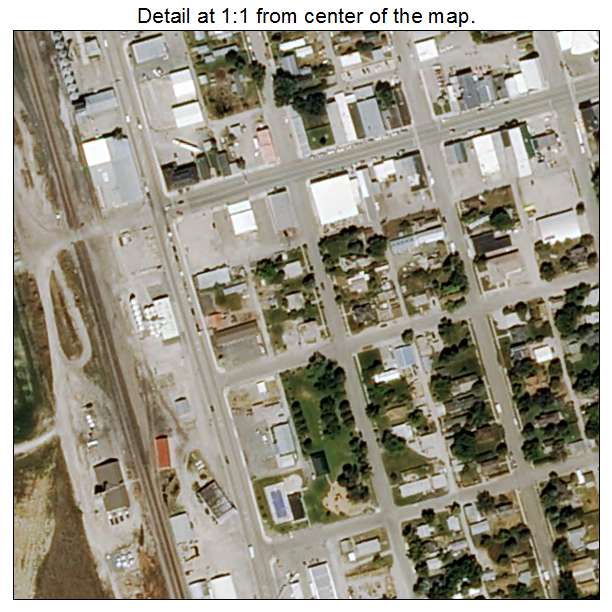 Townsend, Montana aerial imagery detail