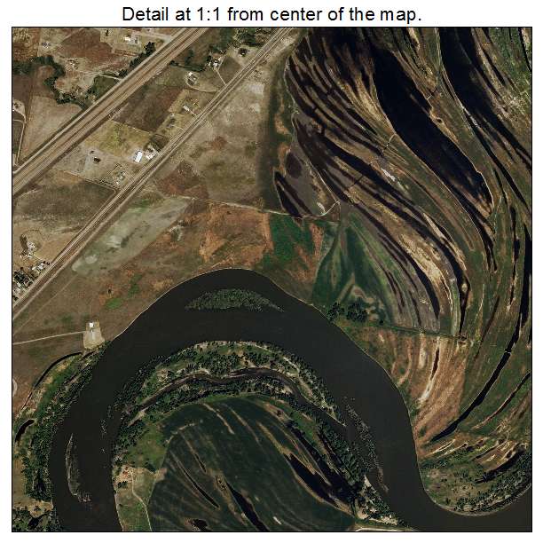 Ulm, Montana aerial imagery detail