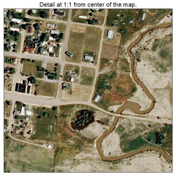 Winnett, Montana aerial imagery detail