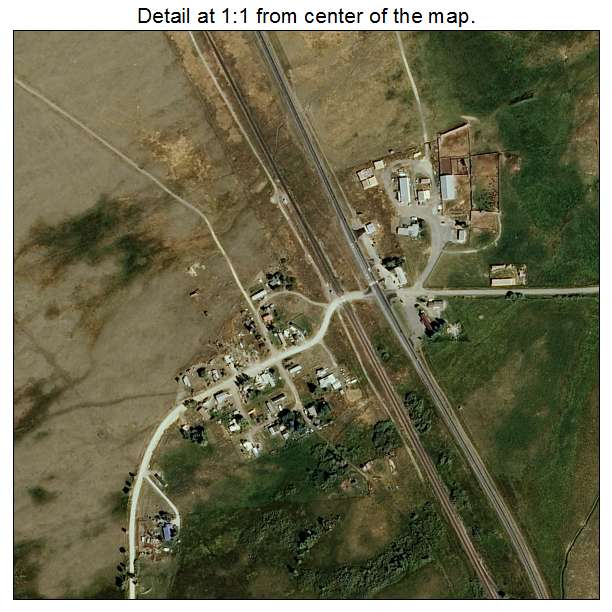 Winston, Montana aerial imagery detail