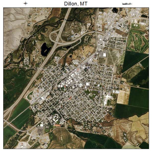 Dillon, MT air photo map