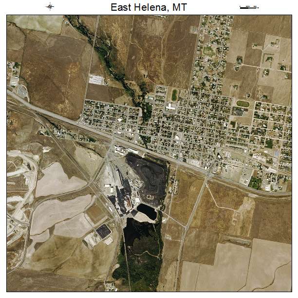 East Helena, MT air photo map