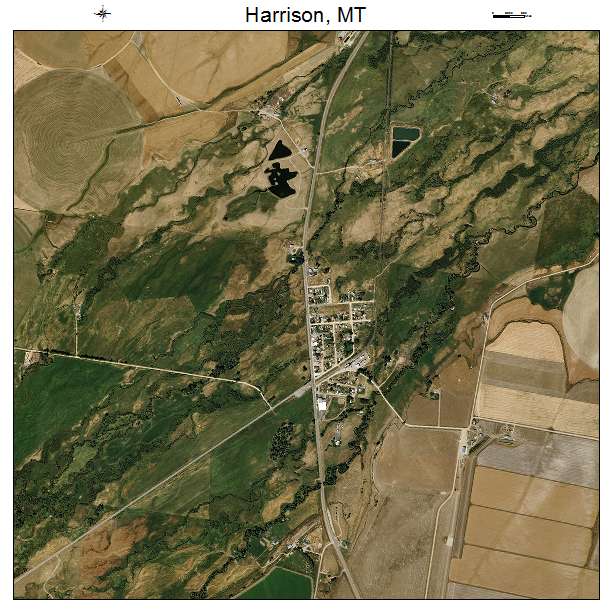 Harrison, MT air photo map