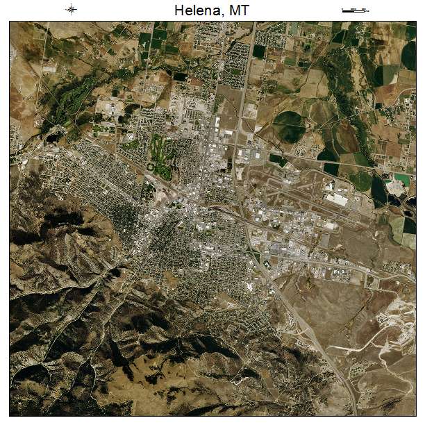 Helena, MT air photo map