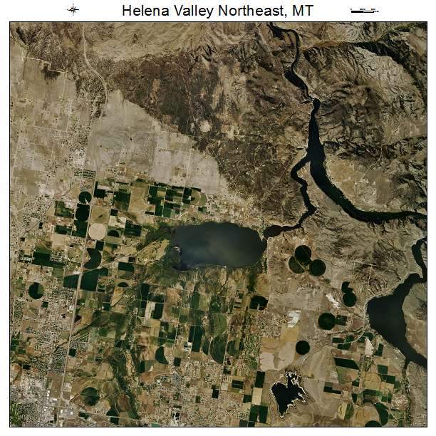 Helena Valley Northeast, MT air photo map