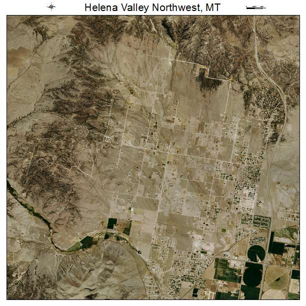 Helena Valley Northwest, MT air photo map