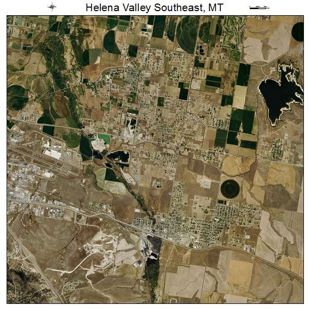 Helena Valley Southeast, MT air photo map
