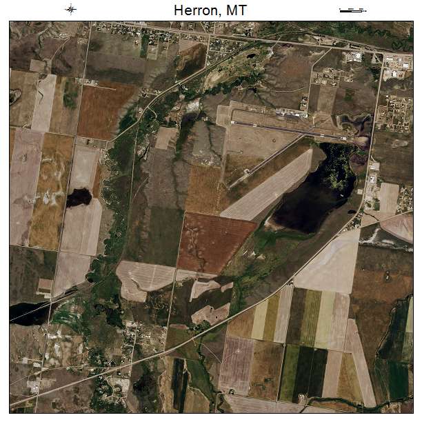 Herron, MT air photo map
