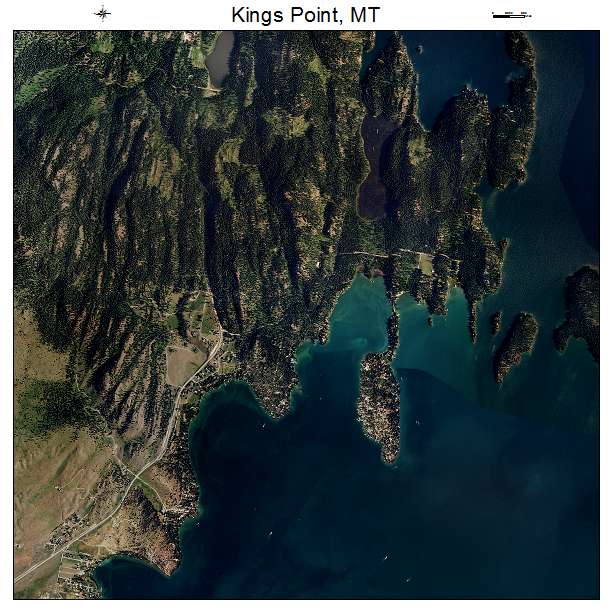 Kings Point, MT air photo map