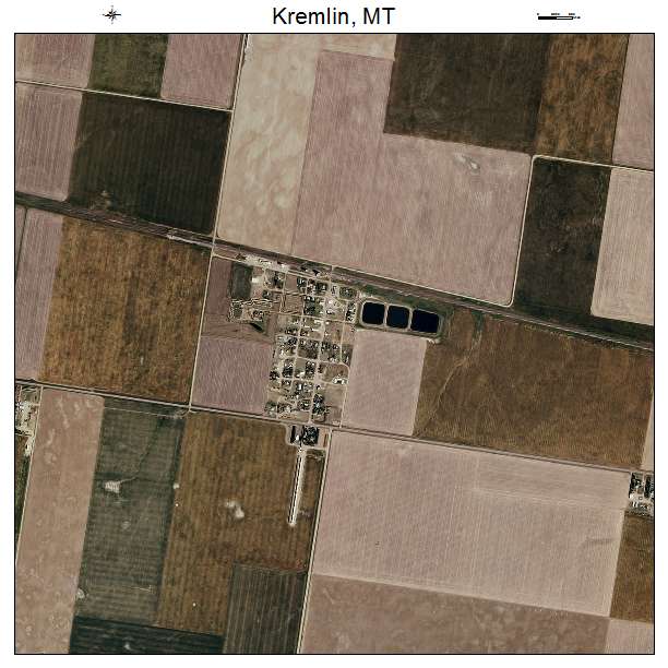 Kremlin, MT air photo map