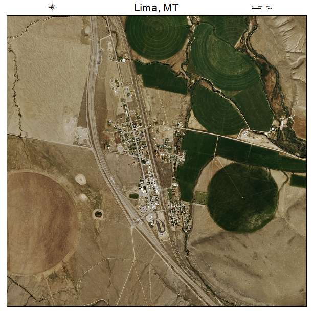 Lima, MT air photo map