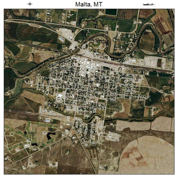 Malta, MT air photo map