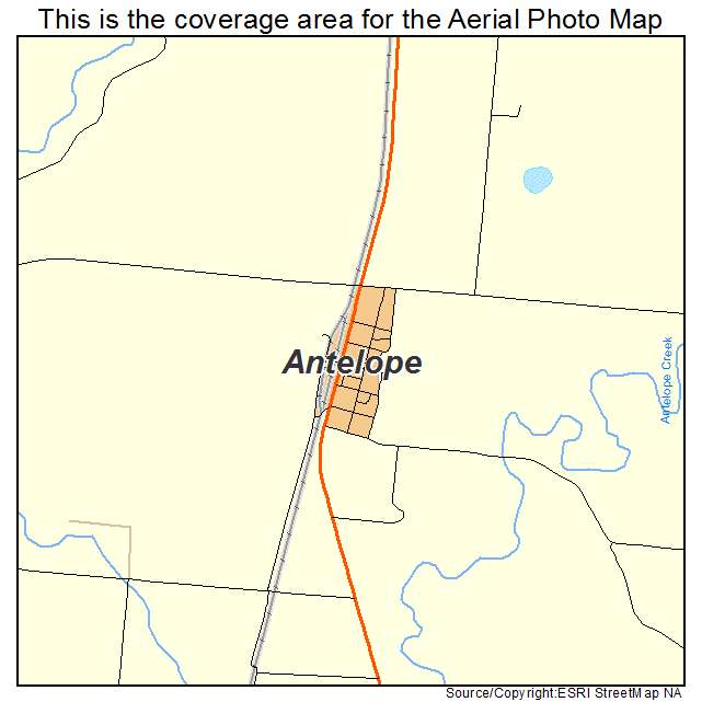 Antelope, MT location map 