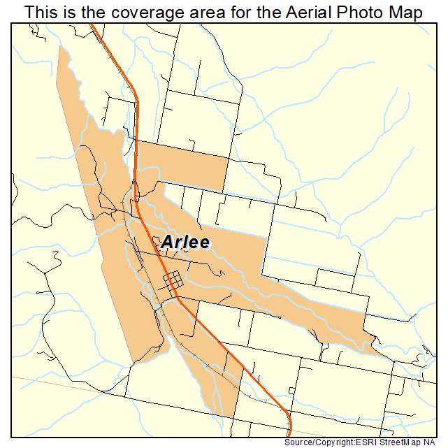 Arlee, MT location map 