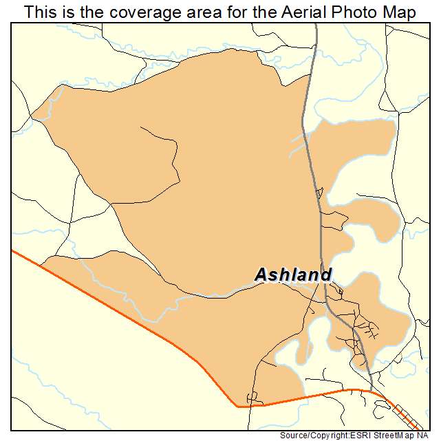 Ashland, MT location map 