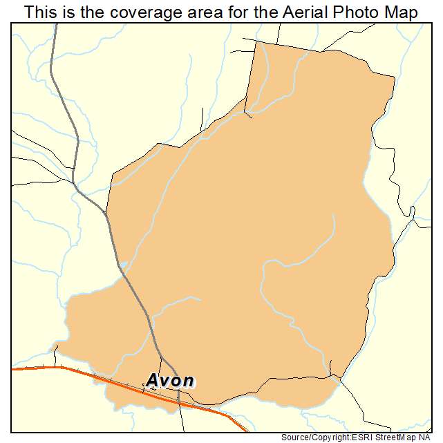 Avon, MT location map 