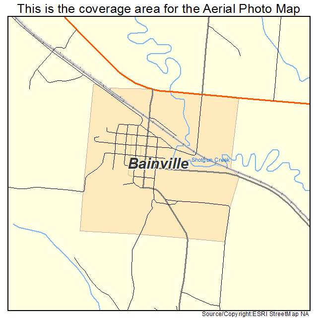 Bainville, MT location map 
