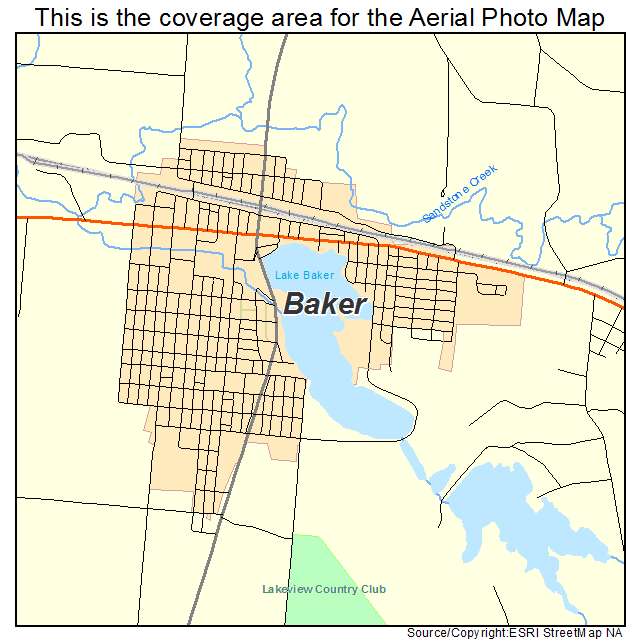 Baker, MT location map 